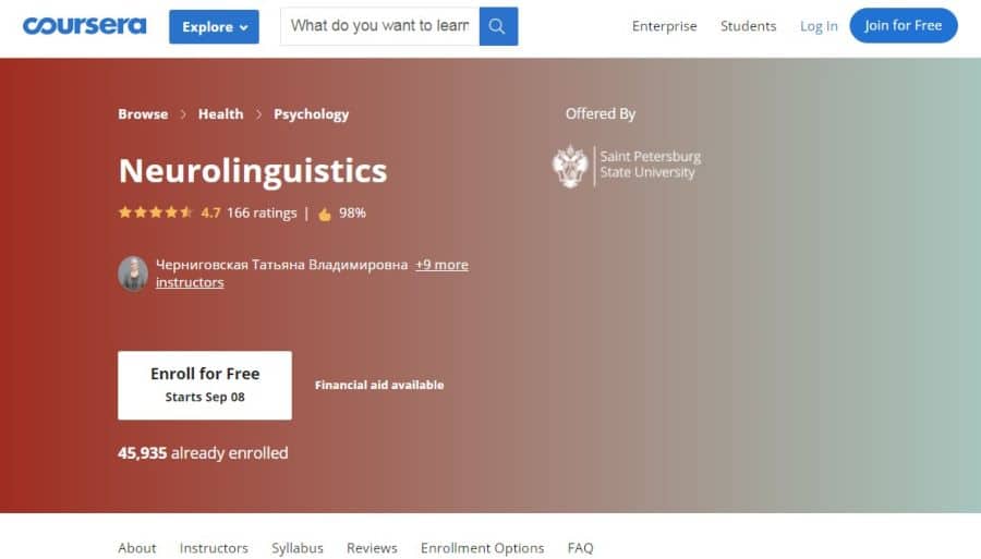 Neurolinguistics Neurolinguistics