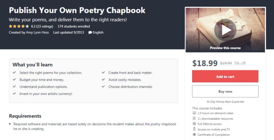 Publish Your Own Poetry Chapbook Publish Your Own Poetry Chapbook