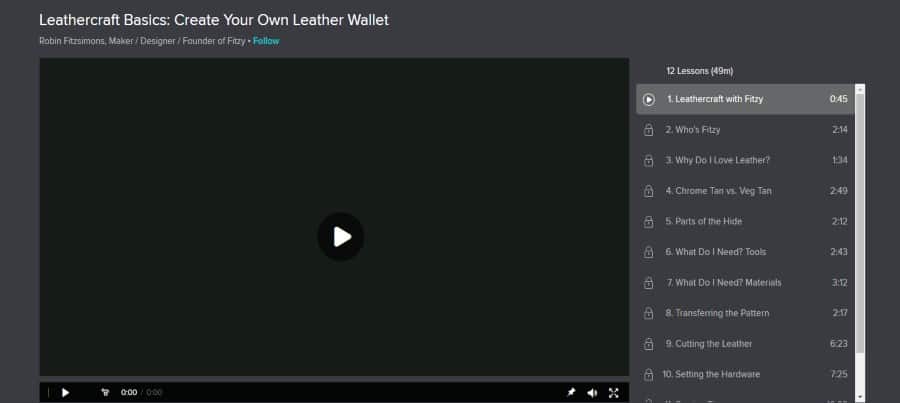 Skillshare: Leathercraft Basics: Create Your Own Leather Wallet