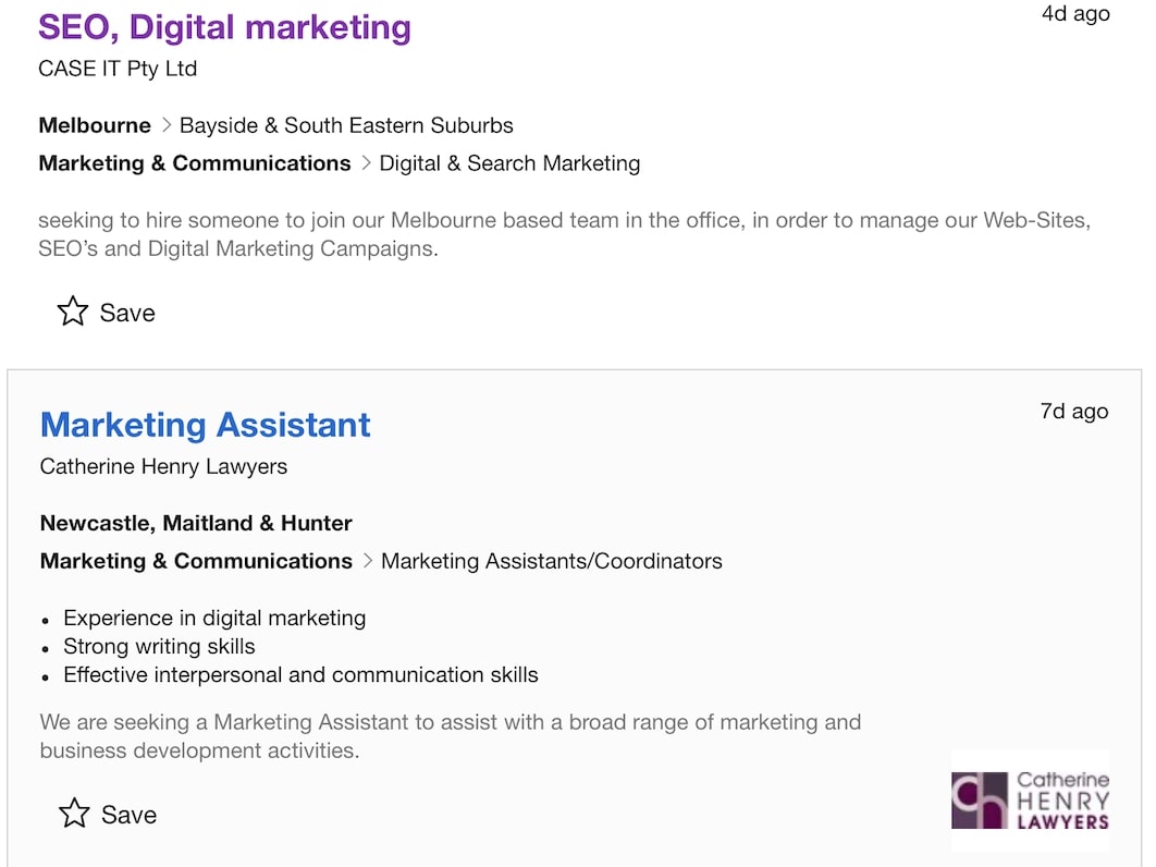 wordpress on job listings